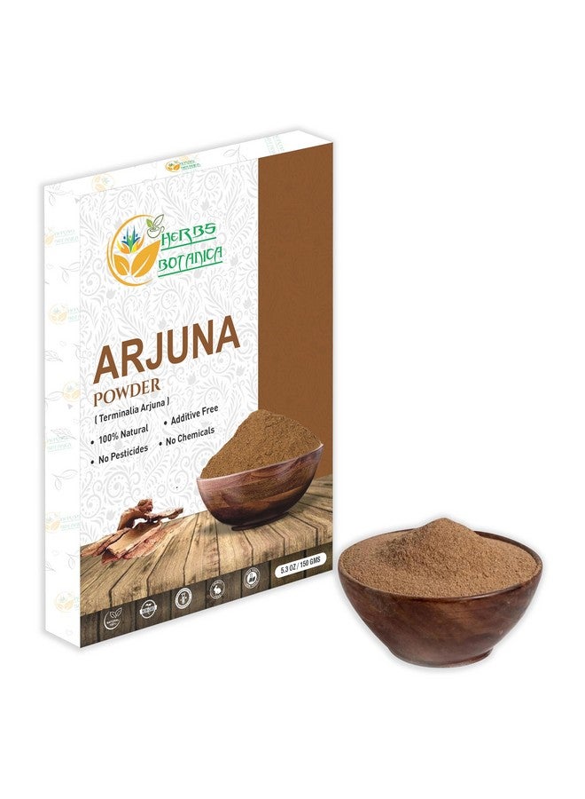 هيربس بوتيانيكا مسحوق لحاء الأرجونا من هيربس بوتانيكا، مسحوق لحاء الأرجونا النقي بنسبة 100% (Arjun Ki Chaal) للشاي العشبي والعافية - مسحوق لحاء الشجر المطحون ناعماً للاستخدام المنزلي - عبوة 5.3 أونصة - Image 1