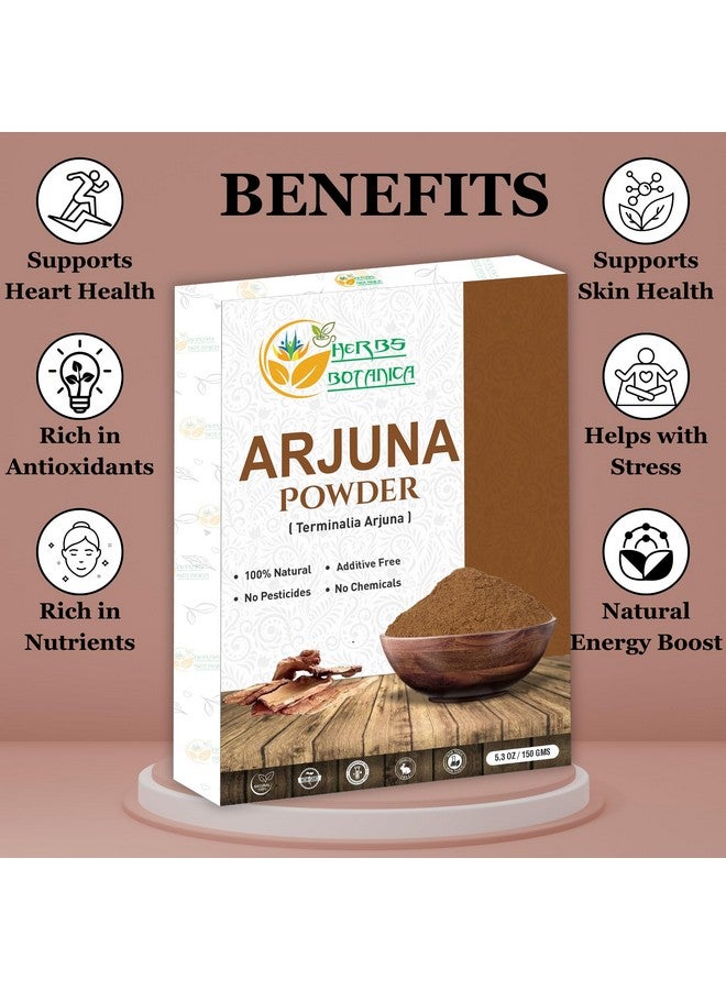 هيربس بوتيانيكا مسحوق لحاء الأرجونا من هيربس بوتانيكا، مسحوق لحاء الأرجونا النقي بنسبة 100% (Arjun Ki Chaal) للشاي العشبي والعافية - مسحوق لحاء الشجر المطحون ناعماً للاستخدام المنزلي - عبوة 5.3 أونصة - Image 3