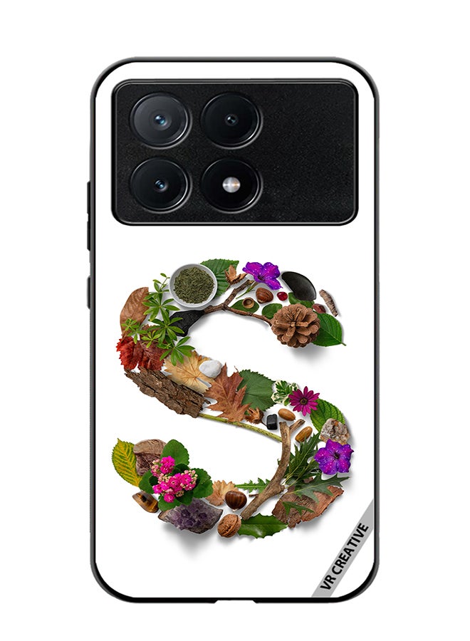 VR CREATIVE Protective Case Cover For Xiaomi Poco X6 Pro Alphabet S Design Multicolour - Image 1