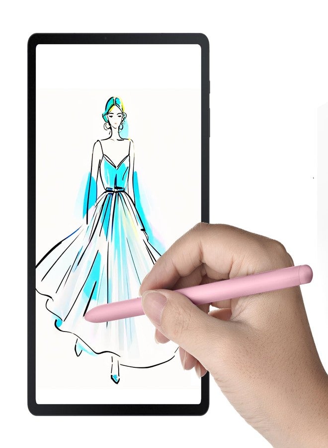 أمتاكا قلم بديل متوافق مع جهاز Galaxy Tab S6 Lite، متوافق مع قلم S Pen (EJ-PP610) من سامسونج لجهاز Galaxy Tab S6 Lite، قلم بديل + 5 رؤوس مجانية باللون الوردي - Image 3