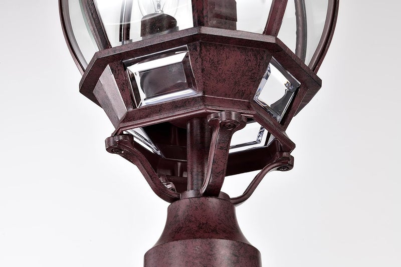Nuvo Lighting 60/898 Traditional Three Light Post Mount from Central Park Collection in Bronze/Dark Finish - Image 4