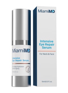 MiamiMD Eye Serum (15ml) Under Eye Treatment for Dark Circles, Crow's Feet & Eye Bags - Eye Serum for All Skin Type - Anti-Aging Under Eye Cream - Reduces Eye Puffiness - For Day & Night Time Use  - Image 1