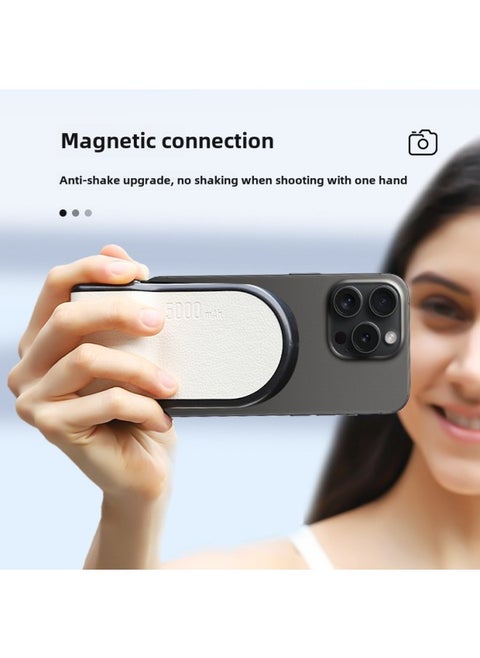2024 Mobile Power Mobile Phone Selfie Stick Bluetooth Assistant Wireless Magnetic Charging Treasure Cross-border-Color:Emerald [bluetooth Photography Assistant Magnetic Power Bank]