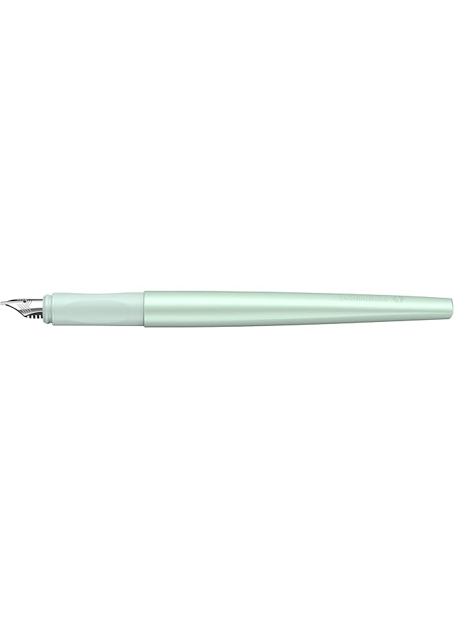 Schneider Callissima Calligraphy Fountain Pen 1.1 Mm Refillable Metallic Mint Barrel Bermuda Blue Ink Cartridge 163711  - Image 3