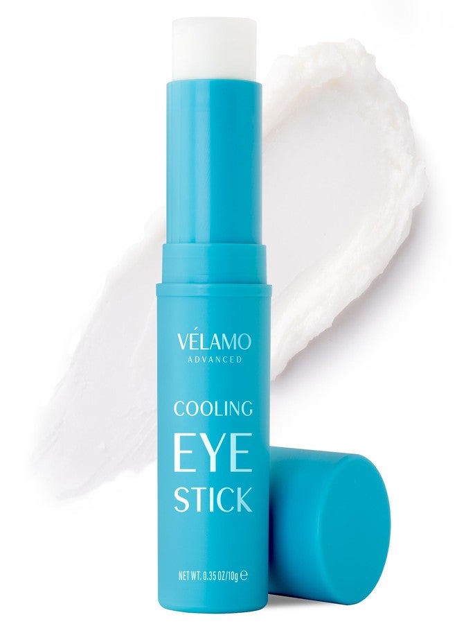 VELAMO ADVANCED Cooling Eye Balm Stick with Caffeine: Under Eye Cream for Dark Circles Puffiness Eye Bags - Hyaluronic Acid Instantly Cooling, Hydrating & Brightening - Portable & Perfect for On-the-go Use 0.35 oz - Image 1
