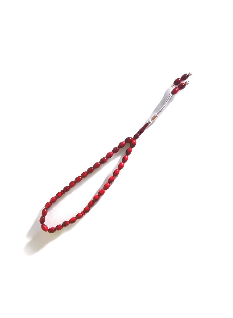 Red Medium Length Prayer Beads  - Image 1