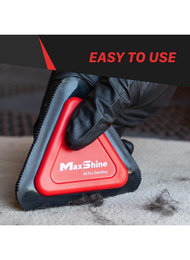 Maxshine Universal Mini Pet Hair Remover Tool - 3 Sided Teeth for Car Interior and Carpets, Dogs, Cats & More Hair Removal Brush - Easy to Clean - Premium Detailing Accessories & Supplies for Car Care - Image 2