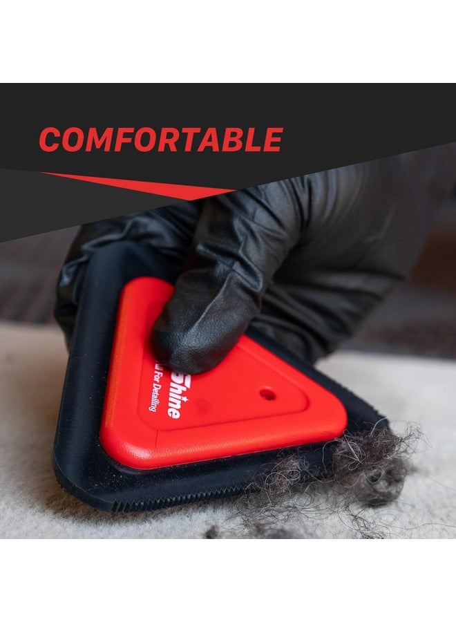 Maxshine Universal Mini Pet Hair Remover Tool - 3 Sided Teeth for Car Interior and Carpets, Dogs, Cats & More Hair Removal Brush - Easy to Clean - Premium Detailing Accessories & Supplies for Car Care - Image 4