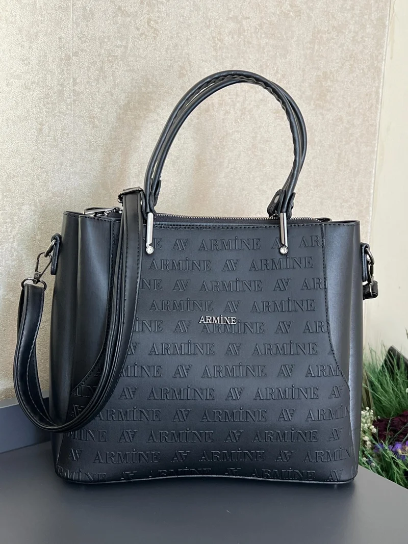 ARMINE ARM.208.SH.L Special Color Konbin Leather Ladies Handbag Designed as Hand and Shoulder Bag