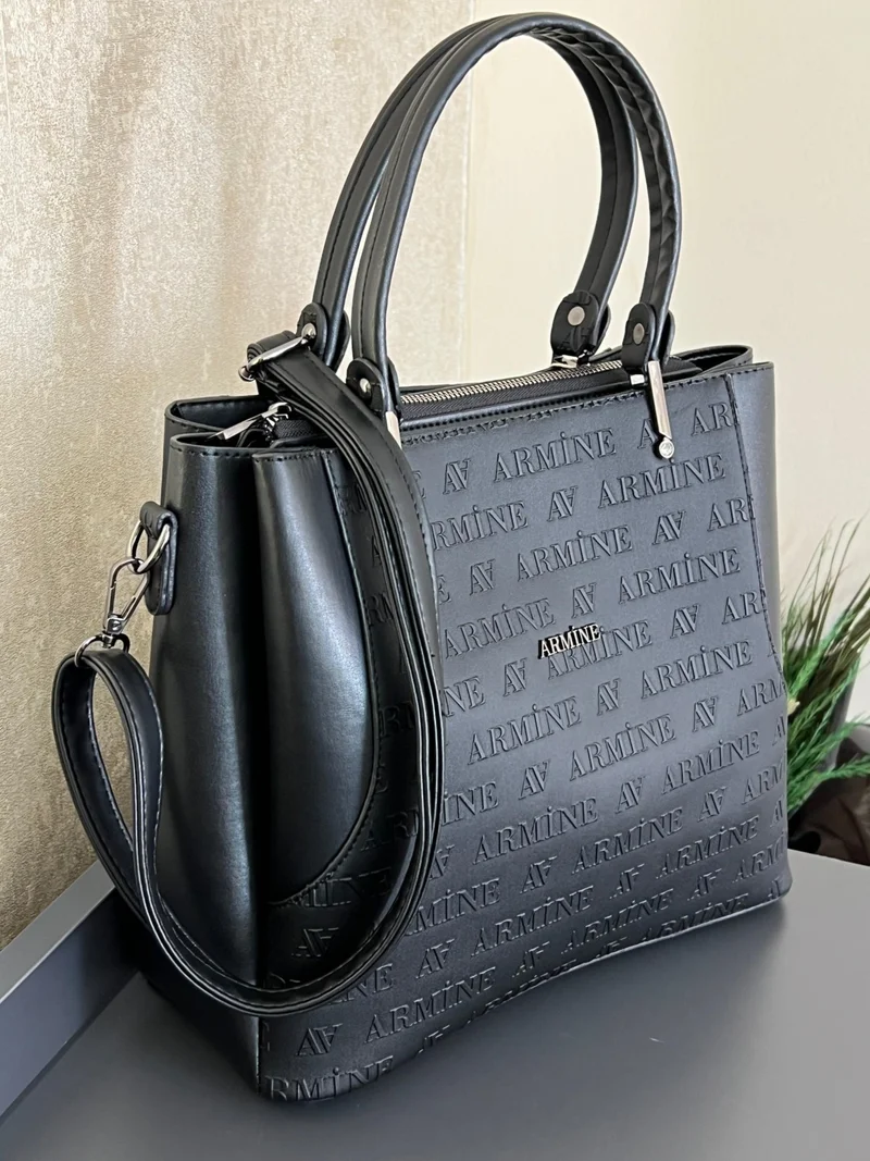 ARMINE ARM.208.SH.L Special Color Konbin Leather Ladies Handbag Designed as Hand and Shoulder Bag