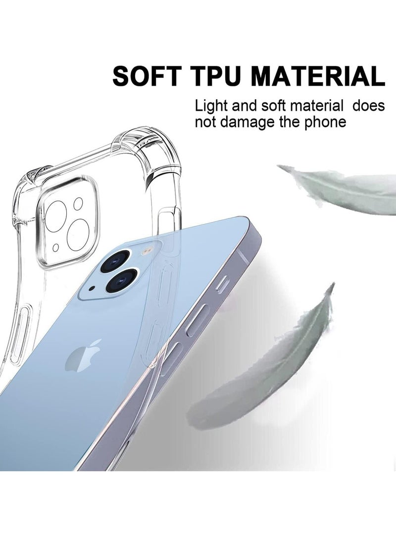 Raxoom iPhone 13 Case with 2x Screen Protectors & 1x Camera Lens Protector â€“ All-Round Bumper Protection, Shockproof & Anti-Scratch Clear Protective Cover, 6.1 Inch - Image 3