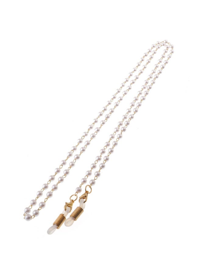 سلسلة نظارات لؤلؤ، سلسلة نظارات شمسية مطرزة بالخرز، 65 سم، غير قابلة للانزلاق، للنساء - Image 3