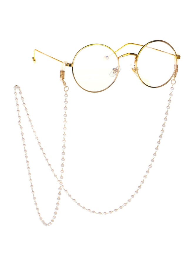 سلسلة نظارات لؤلؤ، سلسلة نظارات شمسية مطرزة بالخرز، 65 سم، غير قابلة للانزلاق، للنساء - Image 1