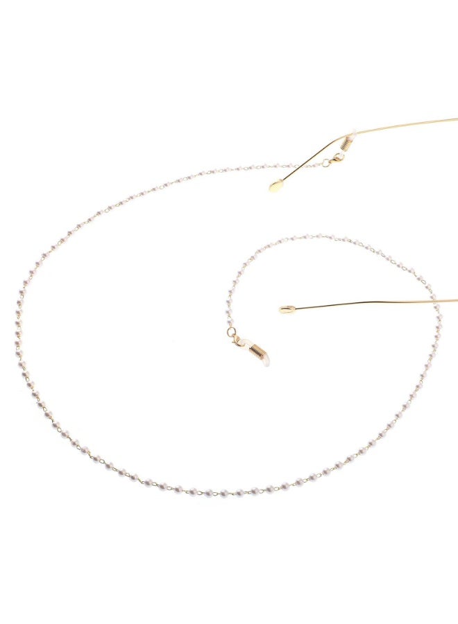 سلسلة نظارات لؤلؤ، سلسلة نظارات شمسية مطرزة بالخرز، 65 سم، غير قابلة للانزلاق، للنساء - Image 2