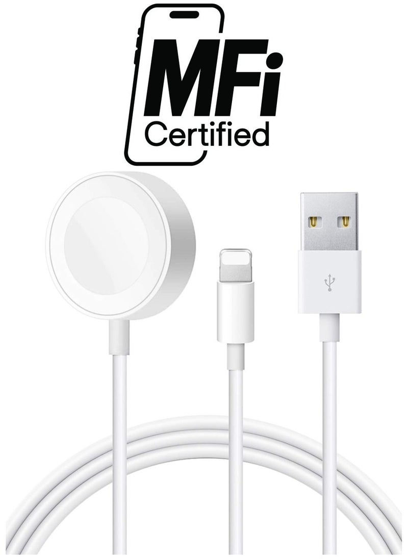 Dual Charger for Apple Watch & iPhone – MFi Certified Magnetic Cable - Image 1