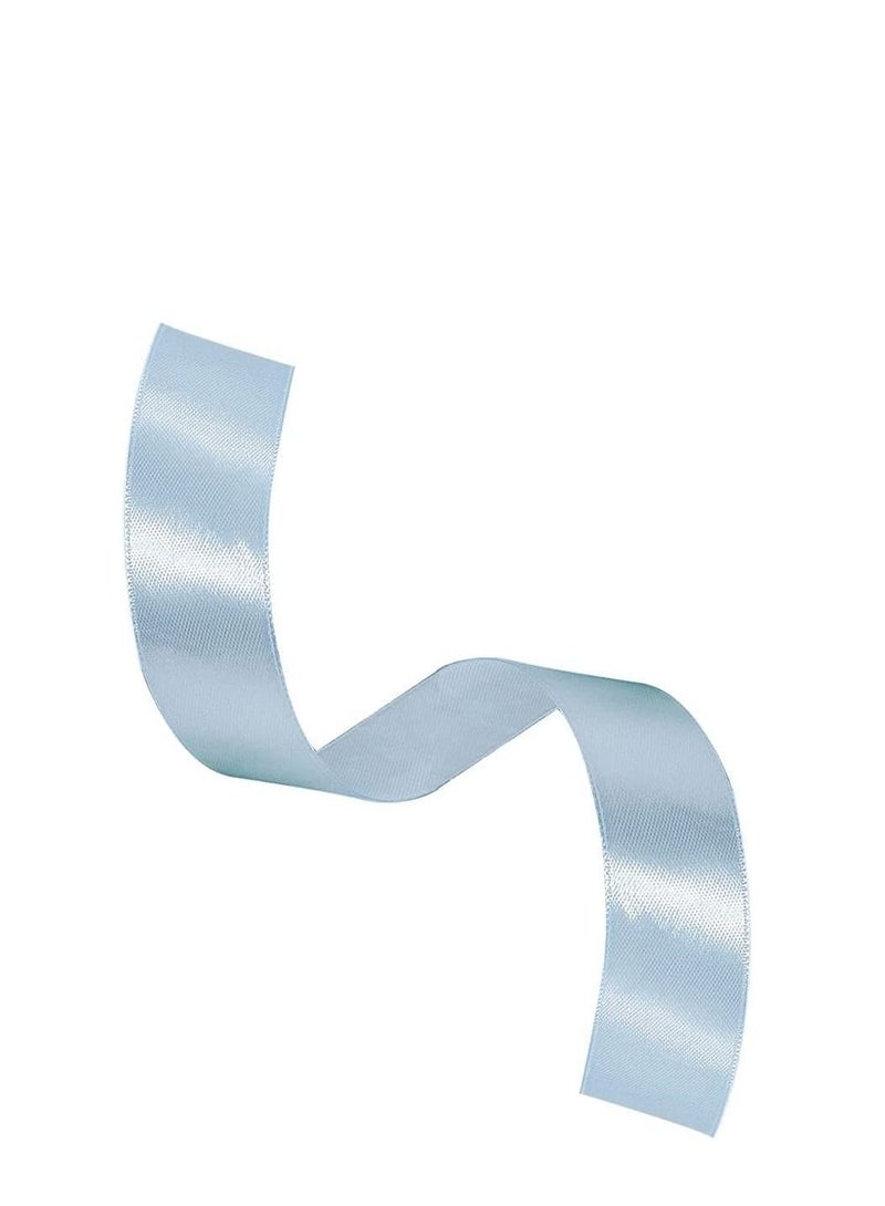 MARKQ Powder Blue Satin Ribbon, 24mm x 25yd Fabric Polyester Ribbon for Gift Wrapping, Party Favors, Wedding Decorations, Bow Making, Bouquets, Sewing Projects & Craft Supplies - Image 3