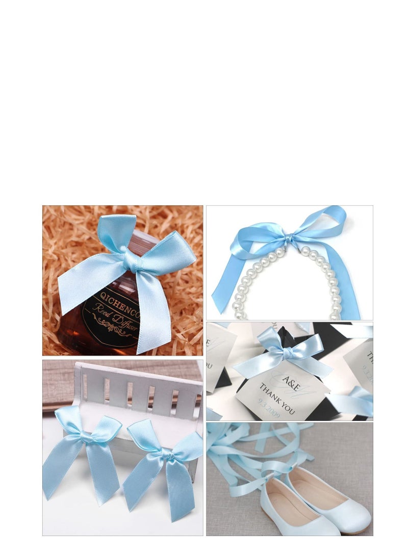 MARKQ Powder Blue Satin Ribbon, 24mm x 25yd Fabric Polyester Ribbon for Gift Wrapping, Party Favors, Wedding Decorations, Bow Making, Bouquets, Sewing Projects & Craft Supplies - Image 4