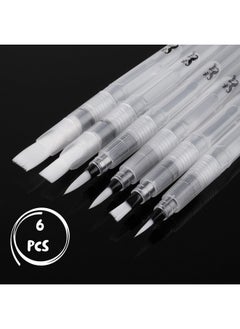 Mr. Pen - Watercolor Brush Pens, 6 Pcs, Water Brush Pens For Watercolor, Water Color Pen, Watercolor Paint Pens, Refillable Watercolor Brush Pens, Water Paint Brush, Water Brushes For Watercolor  - Image 2