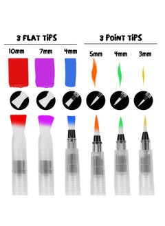 Mr. Pen - Watercolor Brush Pens, 6 Pcs, Water Brush Pens For Watercolor, Water Color Pen, Watercolor Paint Pens, Refillable Watercolor Brush Pens, Water Paint Brush, Water Brushes For Watercolor  - Image 3
