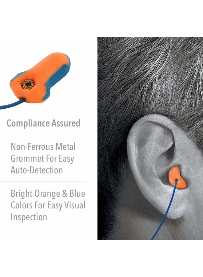 Howard Leight by Honeywell LT-30 Hundred-Pair 32NRR Laser Trak Corded Single-Use Earplugs - Orange/Blue - Image 3