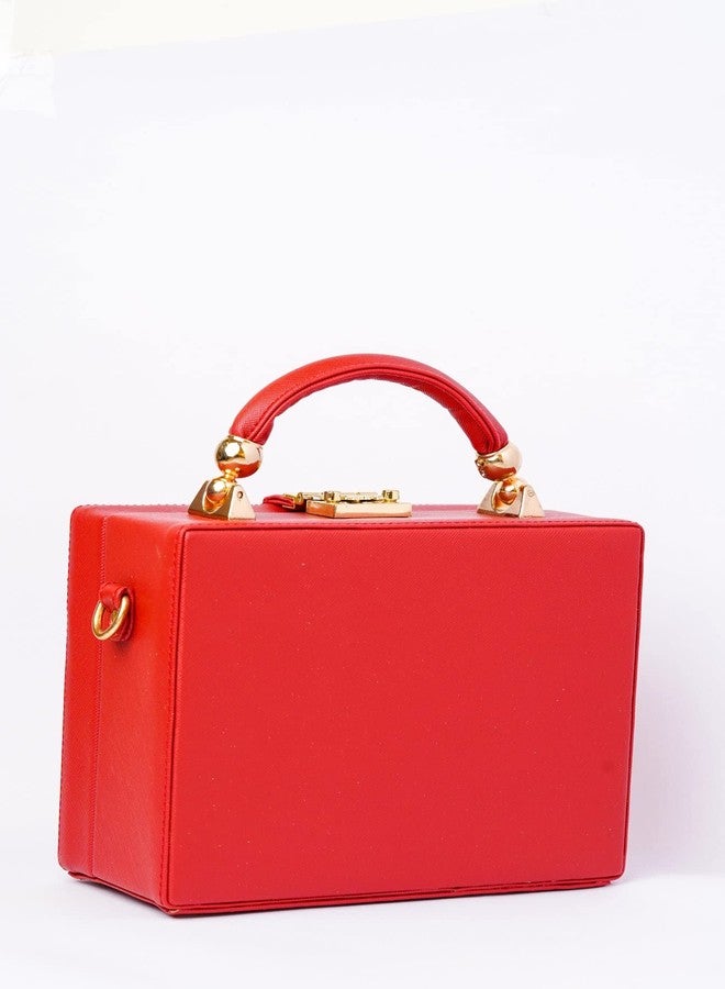 CHAARPAI Trunk Vegan Leather Handbags with Top Detachable Handle for daily,Occasional use - Image 5