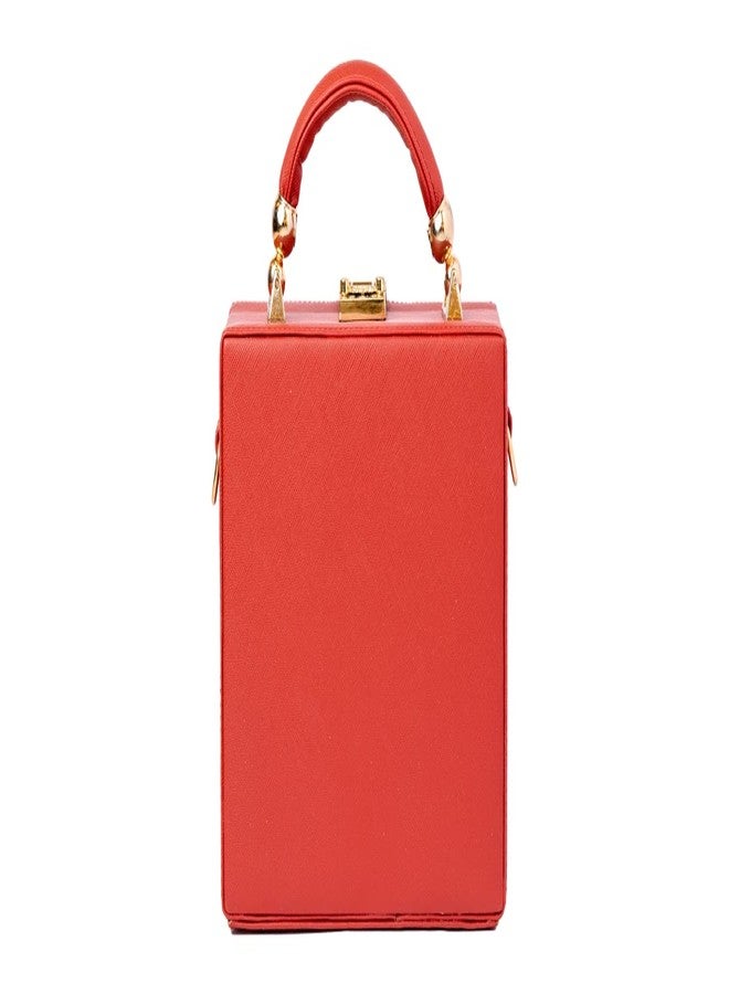 CHAARPAI Trunk Vegan Leather Handbags with Top Detachable Handle for daily,Occasional use - Image 1