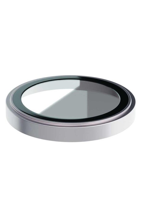 HD Plus Camera Lens for iPhone 15 Pro / iPhone 15 Pro Max / Anti Fingerprint / Anti Glare Coating / Anti Scratch / Water Resistant / Nano Aborting / Durable Glass / Easy to Install / High Quality / Maximum Protection / Ultra Clear Lenses - Silver