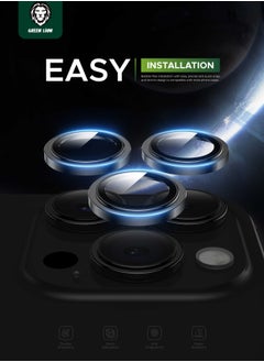 GREEN LION HD Plus Camera Lens for iPhone 15 Pro / iPhone 15 Pro Max / Anti Fingerprint / Anti Glare Coating / Anti Scratch / Water Resistant / Nano Aborting / Durable Glass / Easy to Install / High Quality / Maximum Protection / Ultra Clear Lenses - Silver  - Image 5