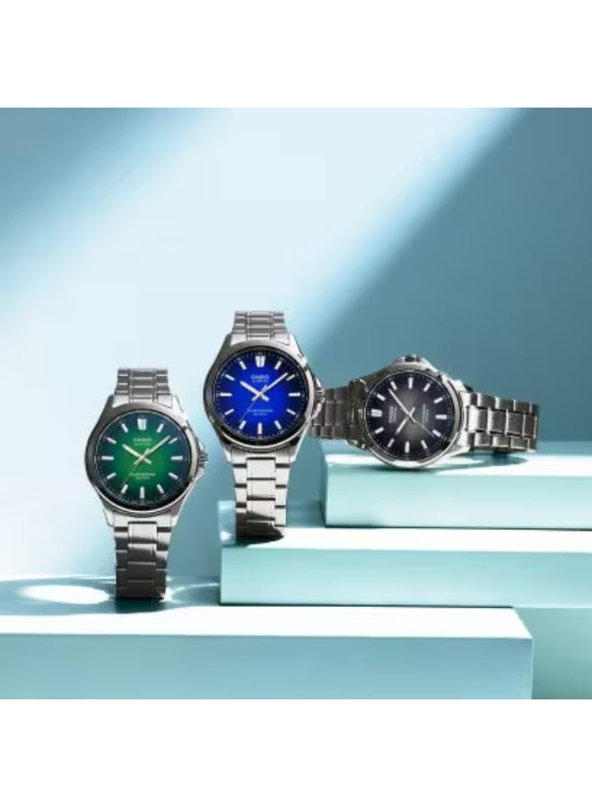 CASIO Men's Stainless Steel Analog Watch MTS-RS100D-2AVDF - 41.7 mm - Image 2