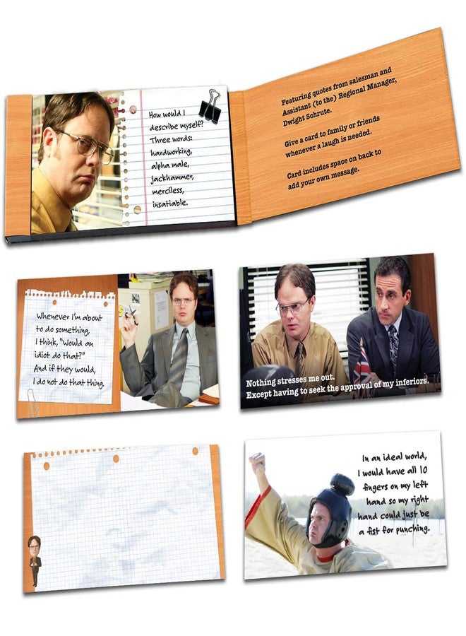 Papersalt مجموعة من قطعتين من منتجات Papersalt The Office، تتضمن عبارات حكيمة لشخصيتي دوايت شروت ومايكل سكوت من مسلسل The Office التلفزيوني. - Image 2