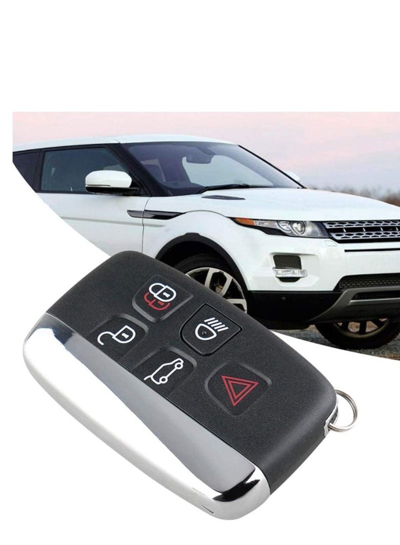 althiqahkey Car Key Fob Case 5 Button ABS Black Smart Car Remote Key Fob Case Cover Shell Accessories Fit for Range Rover Evoque 2012 to 2016 - Image 2