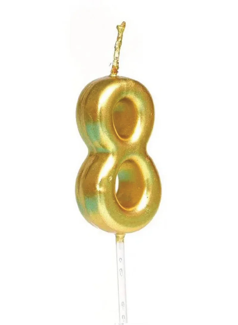 Share The Love Eight Number Candle - Gold