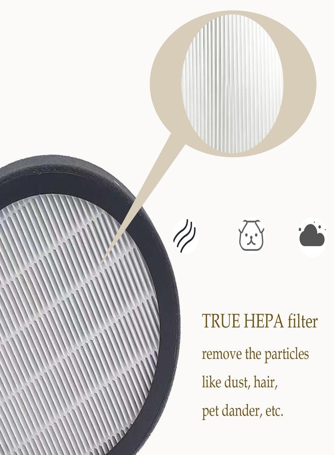 DAODEFUL MB-032 Filter True HEPA for TDBYWAE Air Purifier for Home Pets Used for 600 Sq Ft Coverage - Ultra-Quiet 4 Pack - Image 3