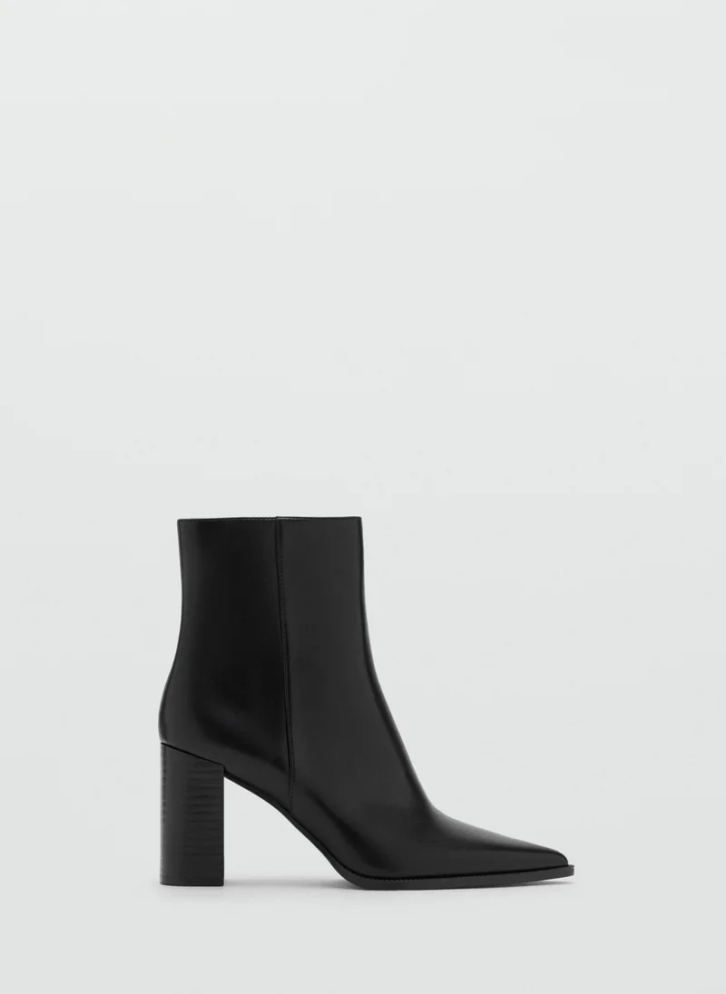 MANGO Ankle boots with block heel