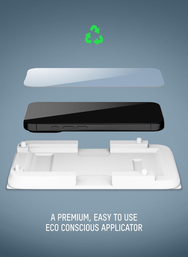 Mous Ceramic Screen Protector Compatible with iPhone 17 Pro Max, Tempered Glass Film with Easy Installation Tool, Military-Grade Shatterproof, Scratch Resistant - Image 4