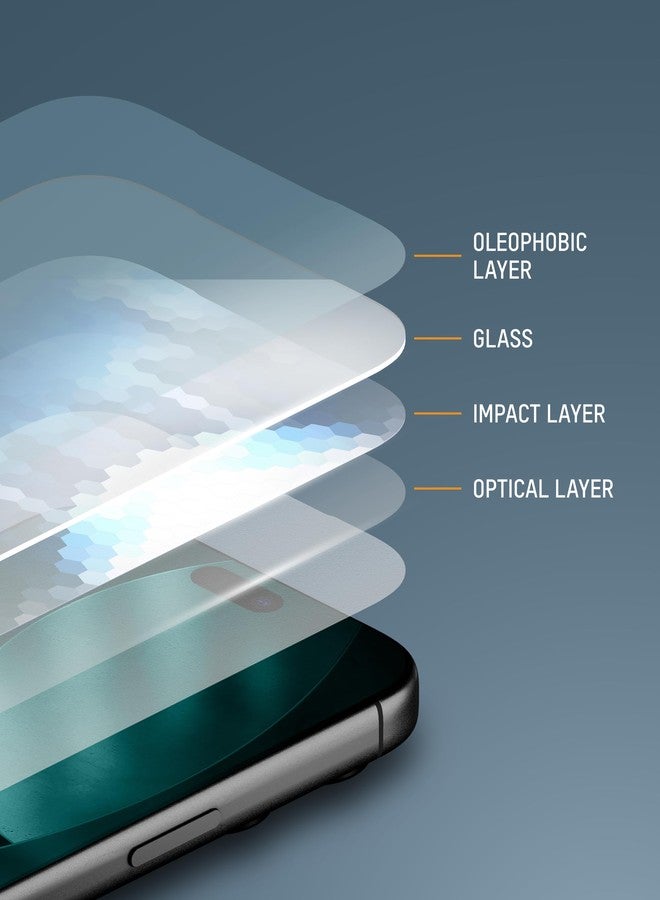 Mous Ceramic Screen Protector Compatible with iPhone 17 Pro Max, Tempered Glass Film with Easy Installation Tool, Military-Grade Shatterproof, Scratch Resistant - Image 5