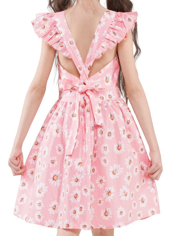 PrinceSasa Floral Infant Backless Spring Summer Girls Toddler Dress Clothes,D37,7-8 Years(140) - Image 1