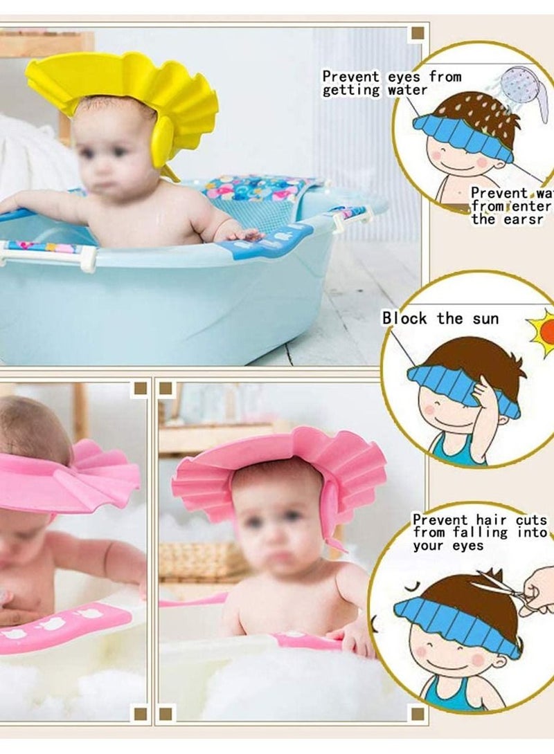 غطاء رأس قابل للتعديل للاستحمام للأطفال باللون الأصفر - Image 4