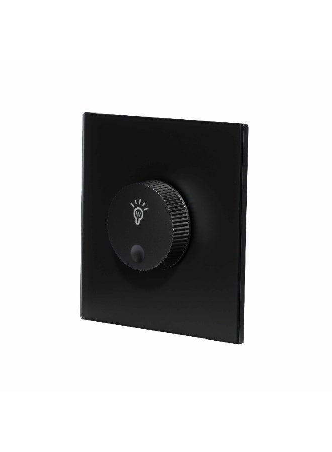 Donmarco Light Dimmer Switch 1000W – Adjustable Brightness Control, Ultra Thin Glass, Durable, Fire-Resistant Electric Switch, 3-Year Warranty, Wall Switch & Lighting Control (Matt Black) - Image 2