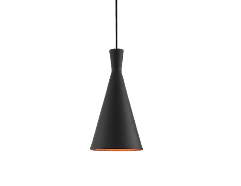 Lexton Single Head Metal Cone Shade Pendant Light | for Bedroom, Kitchen, Restaurant, Indoor Outdoor or Home Decoration (Black, Pack of 1) (Bulb Not Included) - Image 4