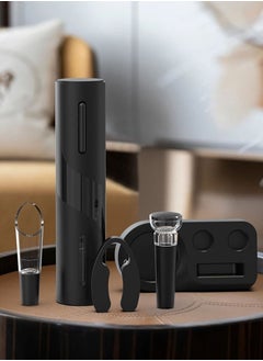 Beram Electric Wine Opener Set, 5 in 1, Automatic Bottle Corkscrew, Rechargeable, Foil Cutter, Wine Pourer, Stopper, Charging Base with Cable  - Image 5