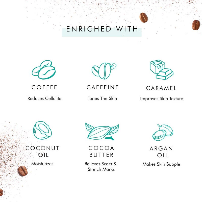 MCaffeine mCaffeine Body Polishing Kit for Exfoliation Tan Removal  Intense Moisturization  Coffee Body Scrub  Choco Body Butter Combo for Soft  Smooth Skin  For Men  Women  All Skin Types  - Image 3