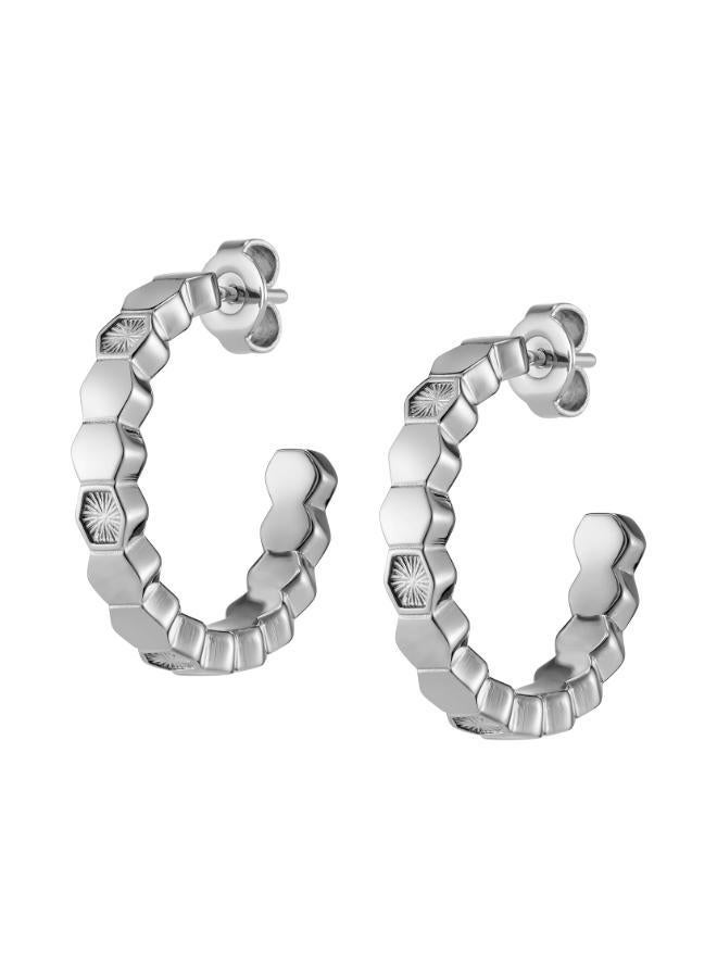 OLIVIA BURTON Ob Signature Petite Honeycomb Hoop - Image 2