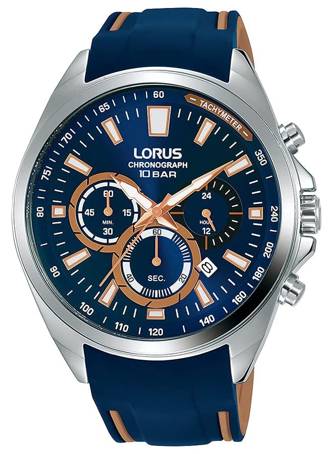 لوراس ساعة رياضية كرونوغراف بسوار سيليكون للرجال Rt385Hx9 - Image 1