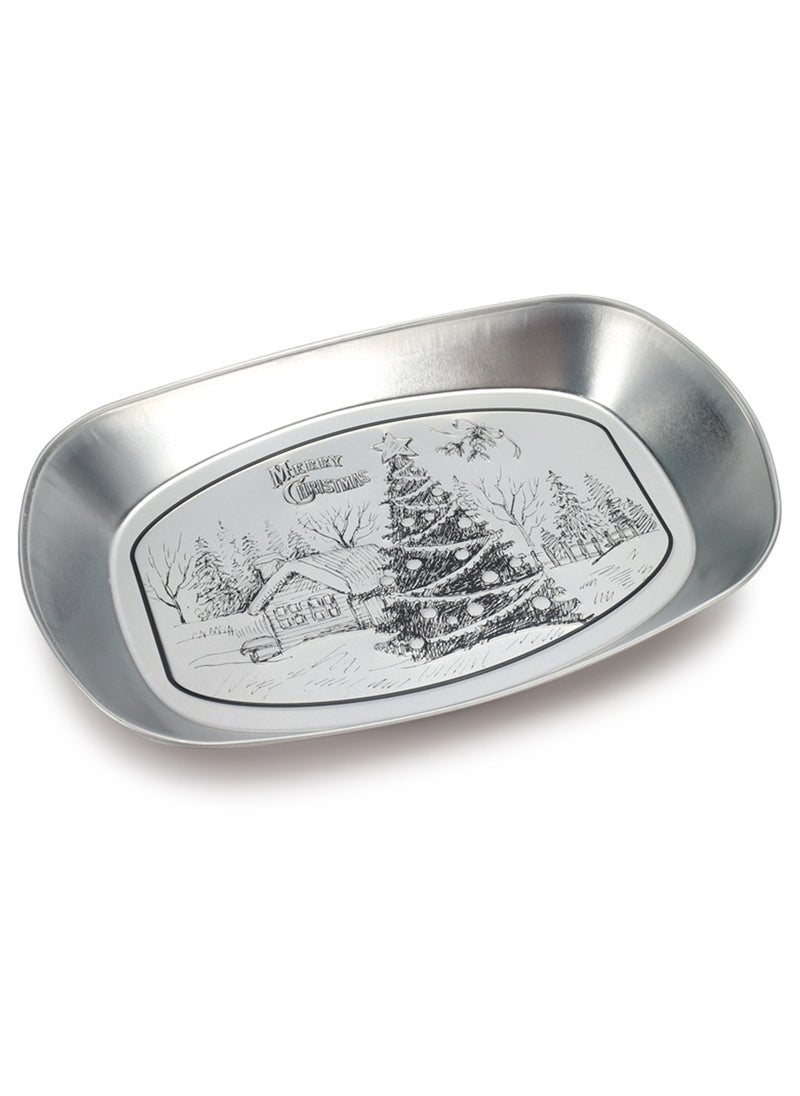 Hanghaijia Tinplate Outdoor Products Camping Tableware, Home Kitchen Fruit Dried Fruit Food Vegetable Storage Tray Fruit Bowls  - Image 1