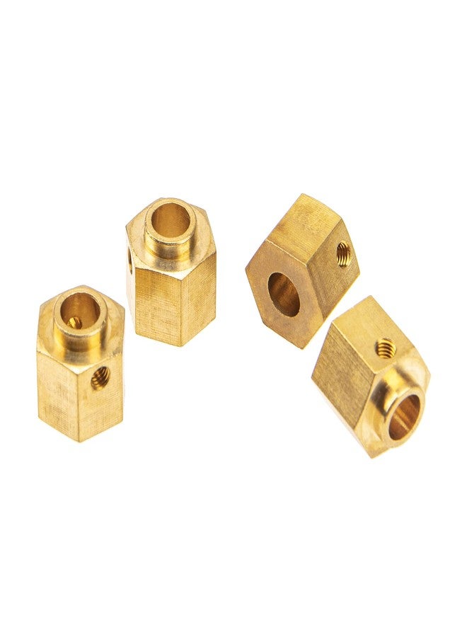 Vgoohobby عجلات نحاسية بقطر 12 مم من Vgoohobby مع محول تمديد دفع سداسي الوزن المضاد متوافق مع Axial SCX10 III AXI03007 زاحف RC - Image 3