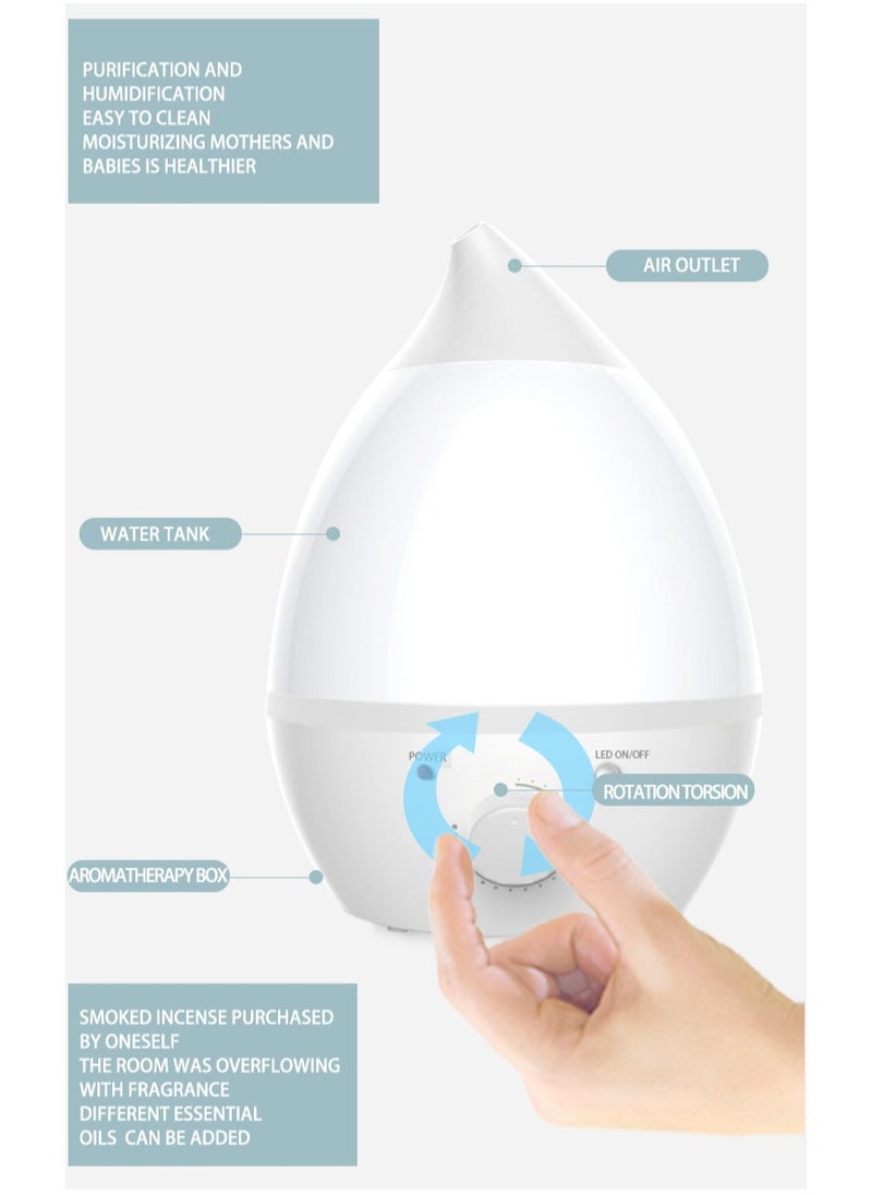 Beauenty Cool Mist Humidifier for Baby with Diffuser Baby Humidifier for Bedroom, office，Nursery + Large Rooms, Quiet, Auto Shut Off, Runs +16hrs  - Image 4