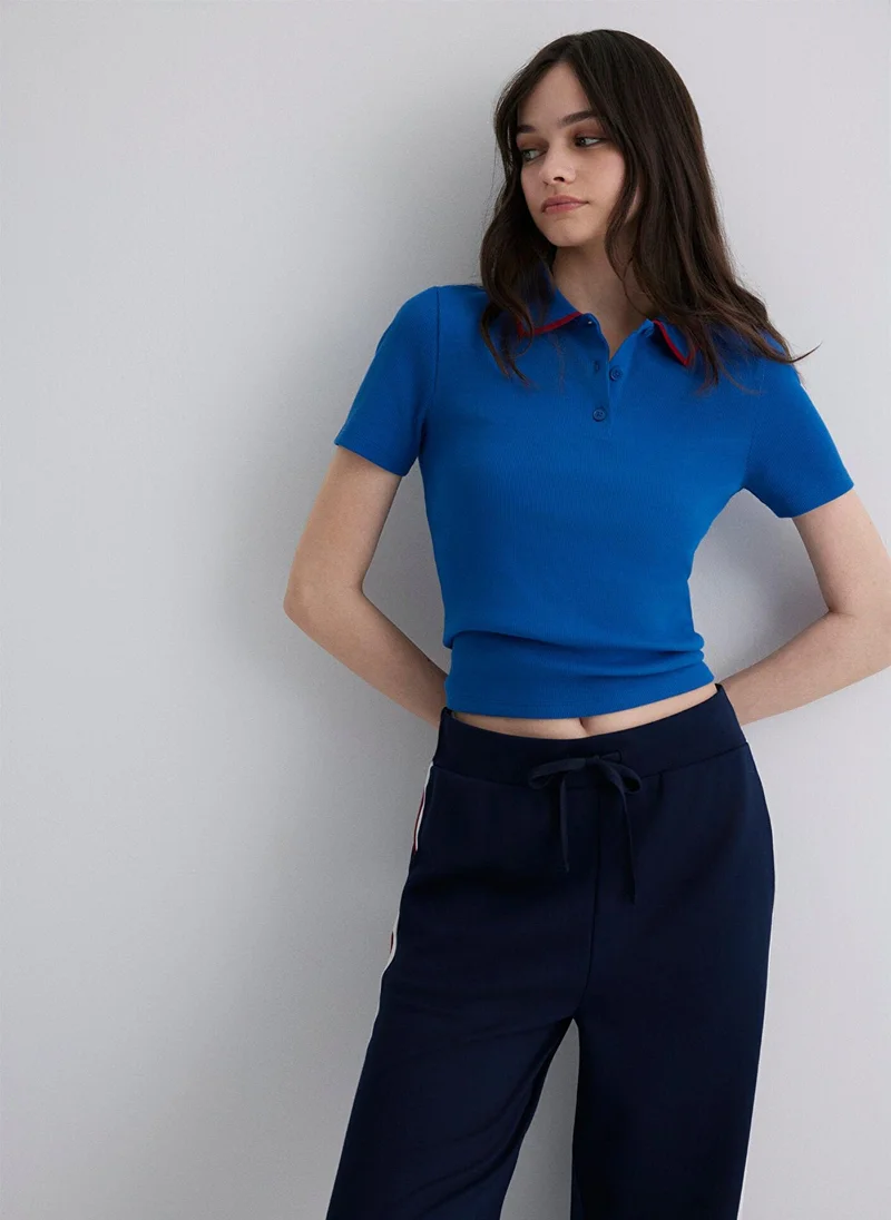 MAVI Blue Polo T-Shirt