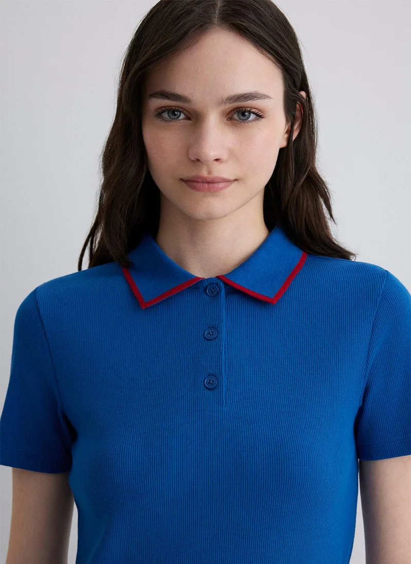 MAVI Blue Polo T-Shirt