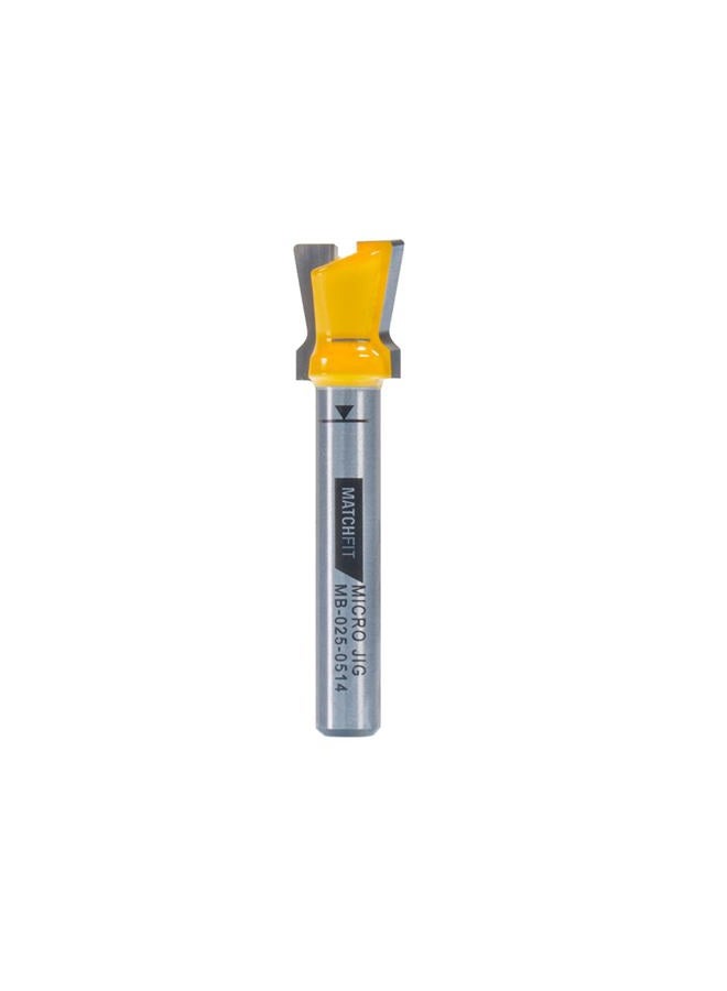 MICROJIG Matchfit MB-025-0514 Dovetail 1/4" Shank 14° X 1/2" Router Bit - Image 1
